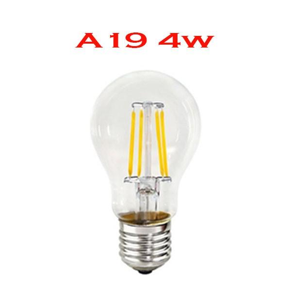 Bóng đèn: Bóng A19 4W đui vặn E27 Mã A60 chống nước chuyên dùng cho trang trí ngoài trời, trong nhà
