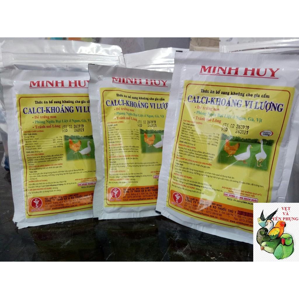 1 BỊCH KHOÁNG CALCI KHOÁNG VI LƯỢNG MINH HUY 100Gram