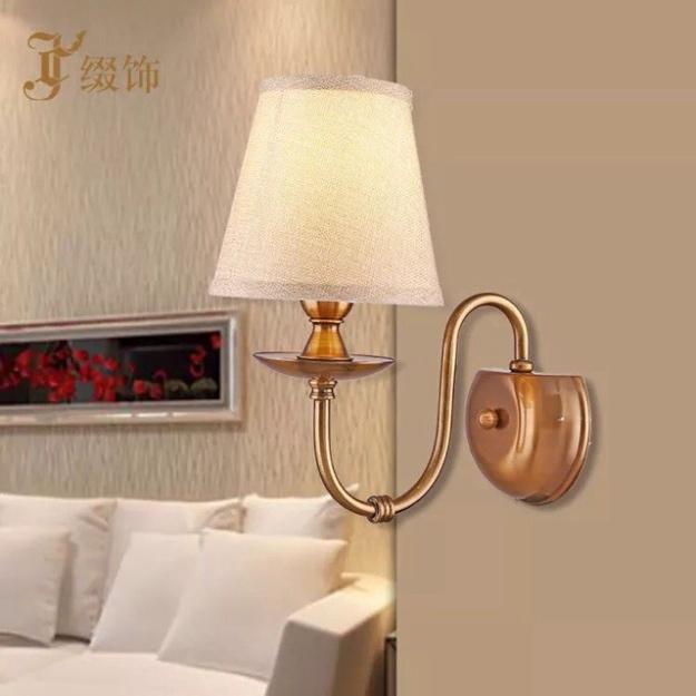 Đèn ngủ gắn tường,đèn gắn tương chao vải, đèn gắn tường, đèn trang trí, đèn tường, đèn decor DT