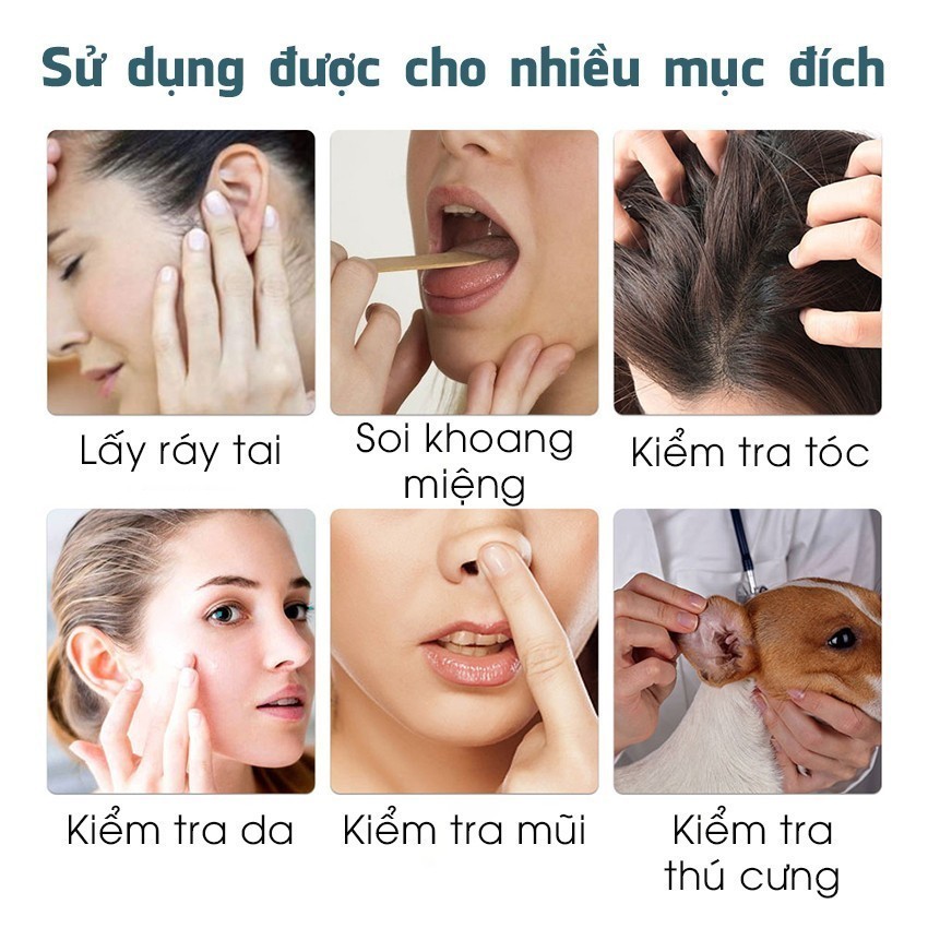 Dụng Cụ Lấy Ráy Tai NE3 Cơ Bản Có Gắn Camera Nội Soi Full HD Đa Năng Hình Ảnh Sắc Nét, Pin Sạc