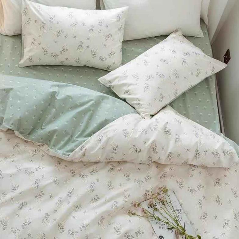 Bộ chăn ga gối Cotton Living 100% đủ size giường nệm 1m2 đến 2m*2m2
