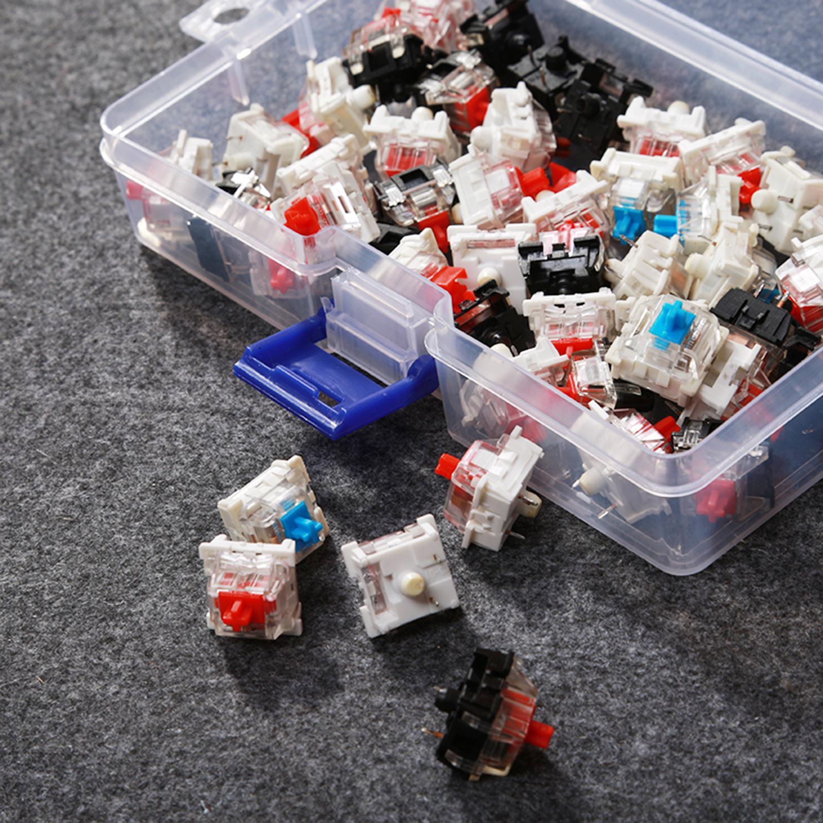 5Pcs Mechanical Keyboard Switch Storage Box Stackable for Keyboard DIY