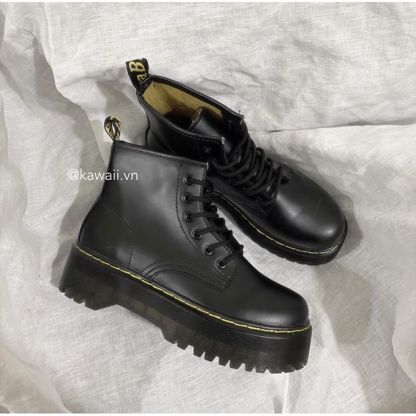 HIGH BOOTS (Phiên bản Đen &amp; Trắng ) - CỔ CAO ĐẾ DÀY 5CM CAO CẤP ( Ảnh thật shop tự chụp )