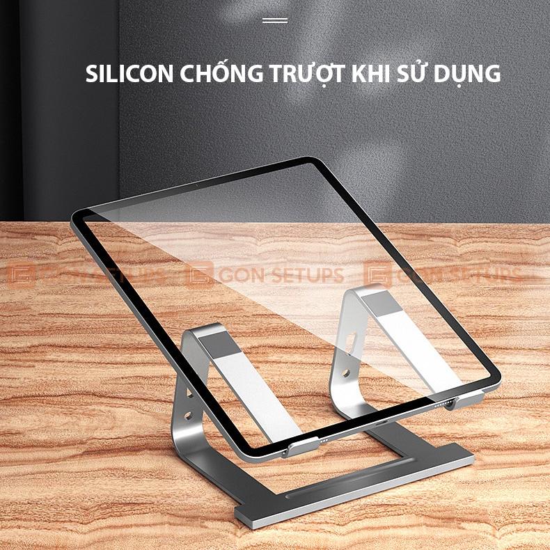 Giá đỡ dành cho laptop,  hợp kim nhôm khung cố định giúp tản nhiệt, chống mỏi cổ