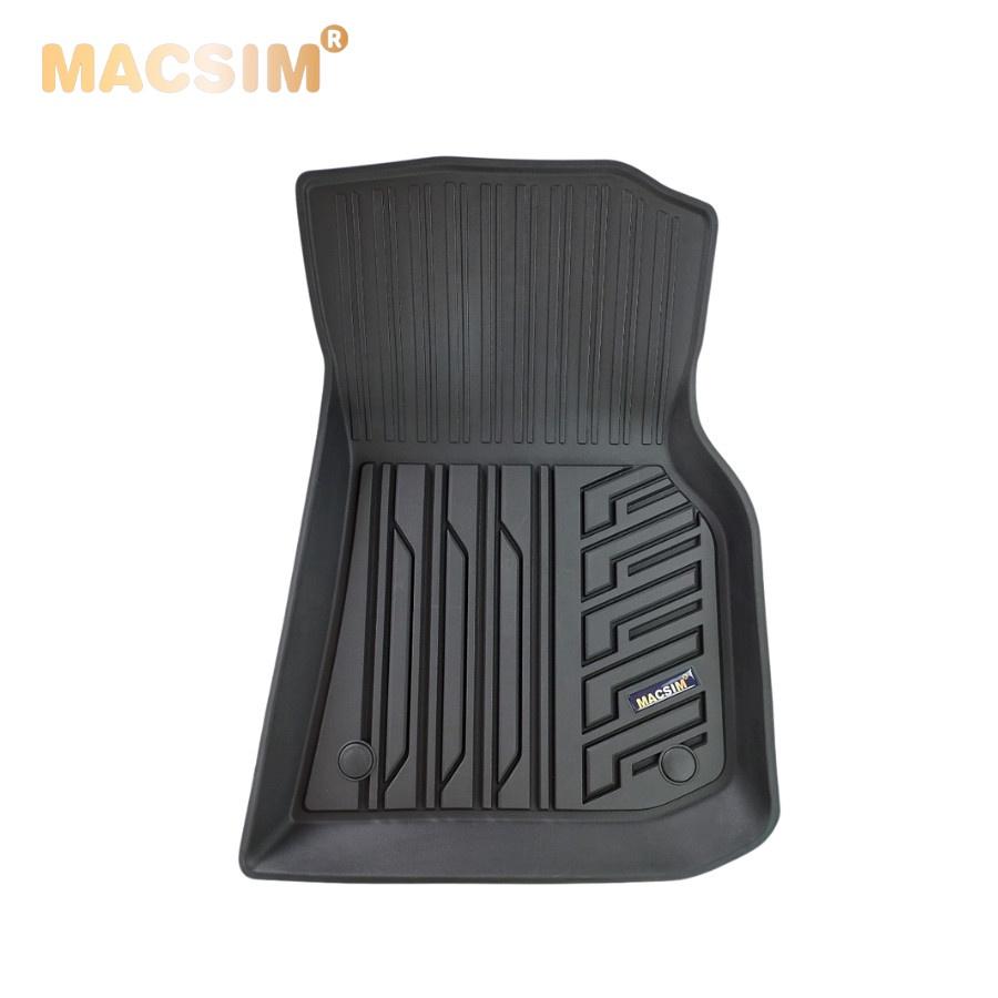 Thảm lót sàn xe ô tô BMW X3 2018- nay nhãn hiệu Macsim - chất liệu nhựa TPE đúc khuôn cao cấp - màu đen