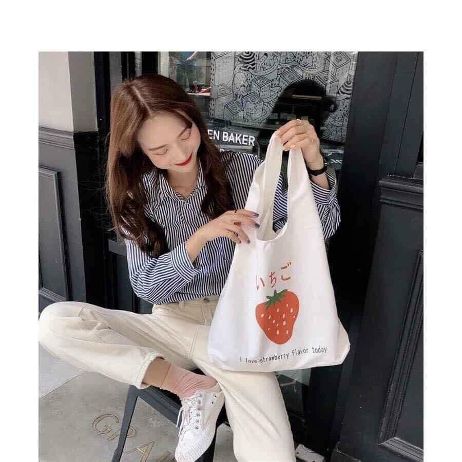 20 mẫu hot Túi tote vải bố đựng đồ canvas