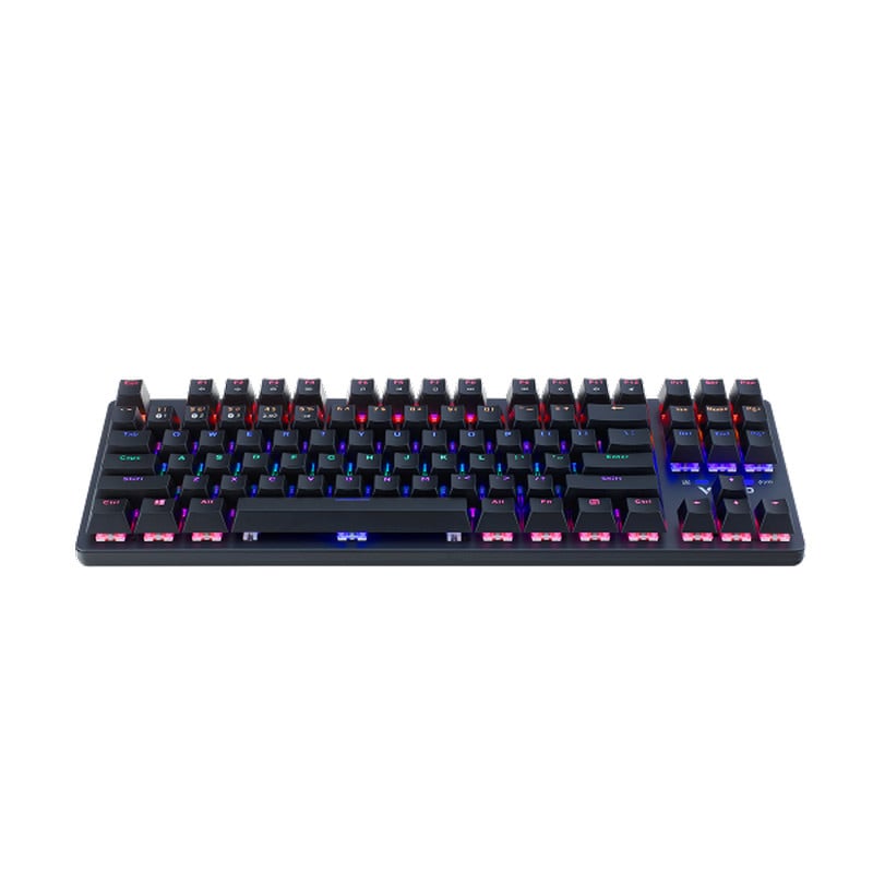 Bàn phím Gaming Wireless Rapoo V500PRO-87 MULTI MODE TKL RGB Blue Switch - Hàng Chính Hãng