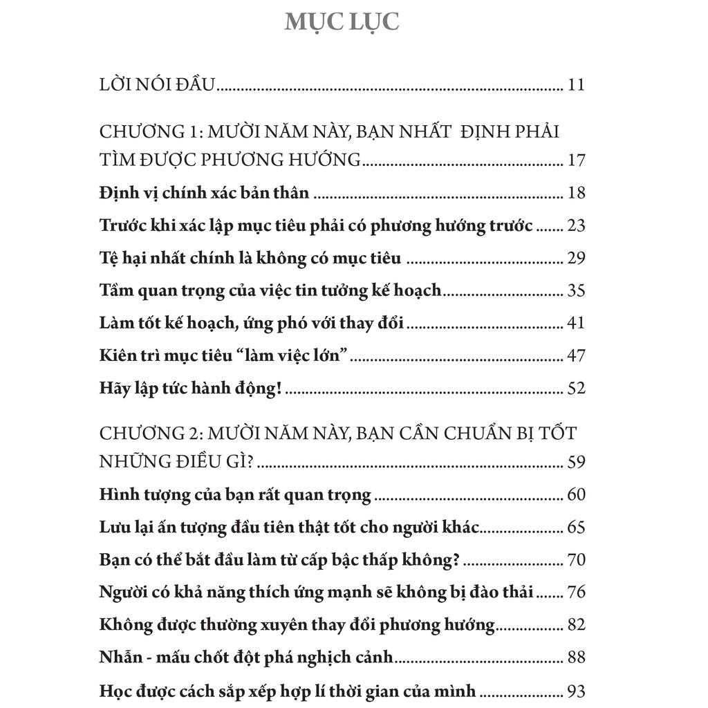 Sách: 20 - 30 Tuổi Mười Năm Vàng Quyết Định Bạn Là Ai