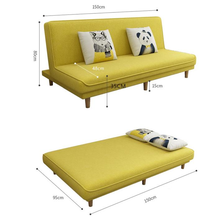 Sofa giường. Ghế giường đa năng. Ghế Sofa. Chất liệu vải. Kích thước 150 x 95 cm.