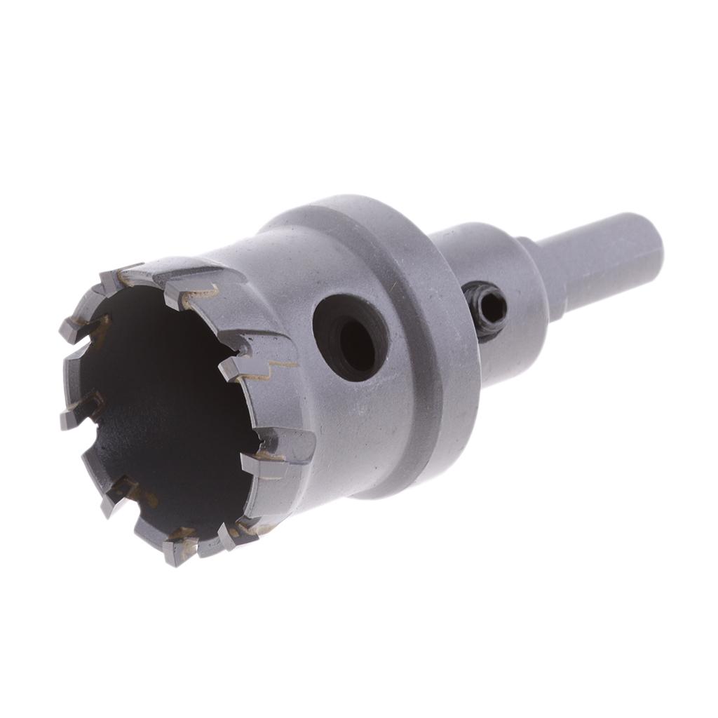 2 Set Precise Carbide Drill Bit Hole Saw Cutter with Wrench DIY Woodworking