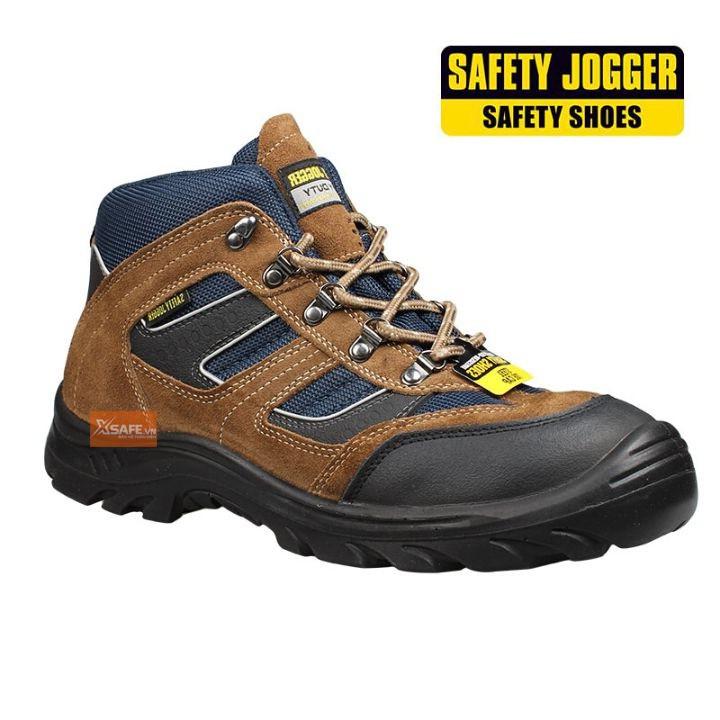 Giày bảo hộ lao động nam Jogger X2000 S3 SRC da bò lộn bền bỉ, thoáng khí, chống nước, đâm xuyên, trơn trượt -
