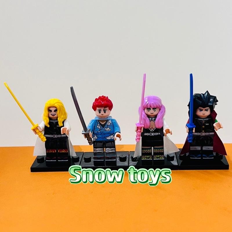 Minifigures Kimetsu no Yaiba - Mô hình Thanh gươm diệt quỷ - Tanjiro Nezuko Zenitsu Inosuke Giyu Rengoku Kanroji Mitsuri