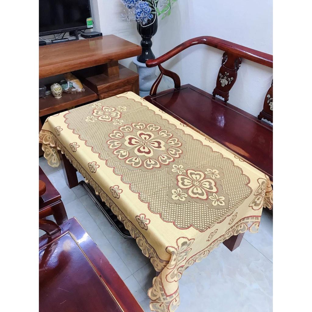 Khăn trải bàn 85x153cm Ren Hoa- HÀNG ĐẸP