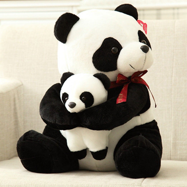 Gấu trúc Panda nhồi bông - 2 mẹ con gấu - 30cm