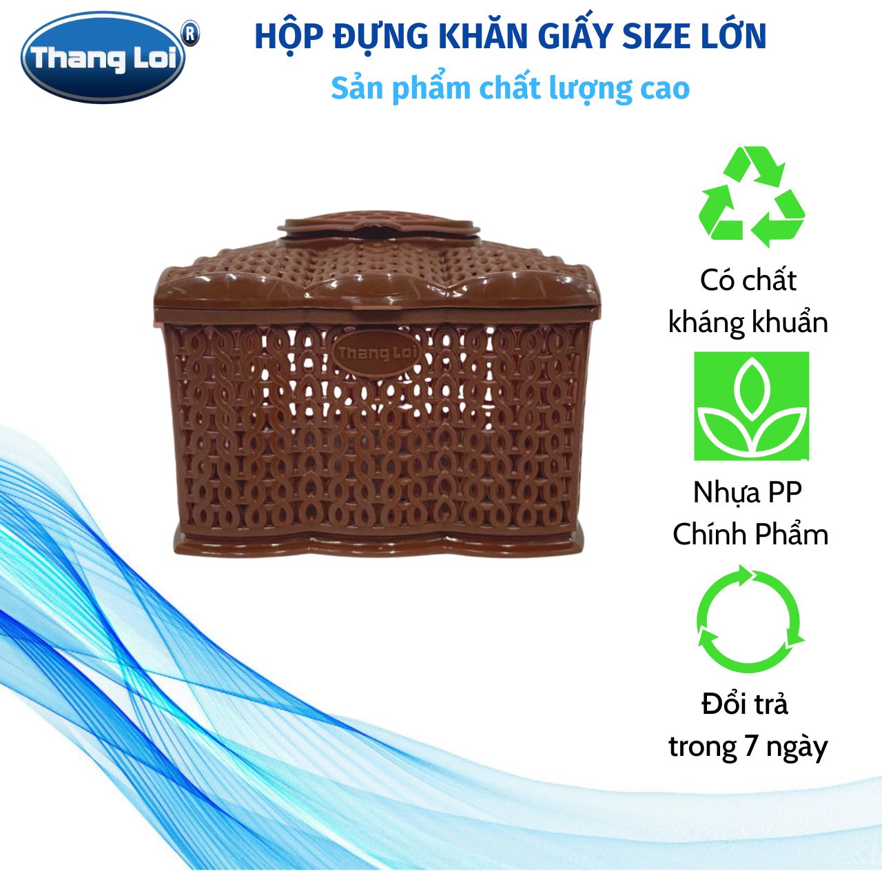 Hộp Đựng Khăn Giấy Vuông Size Trung