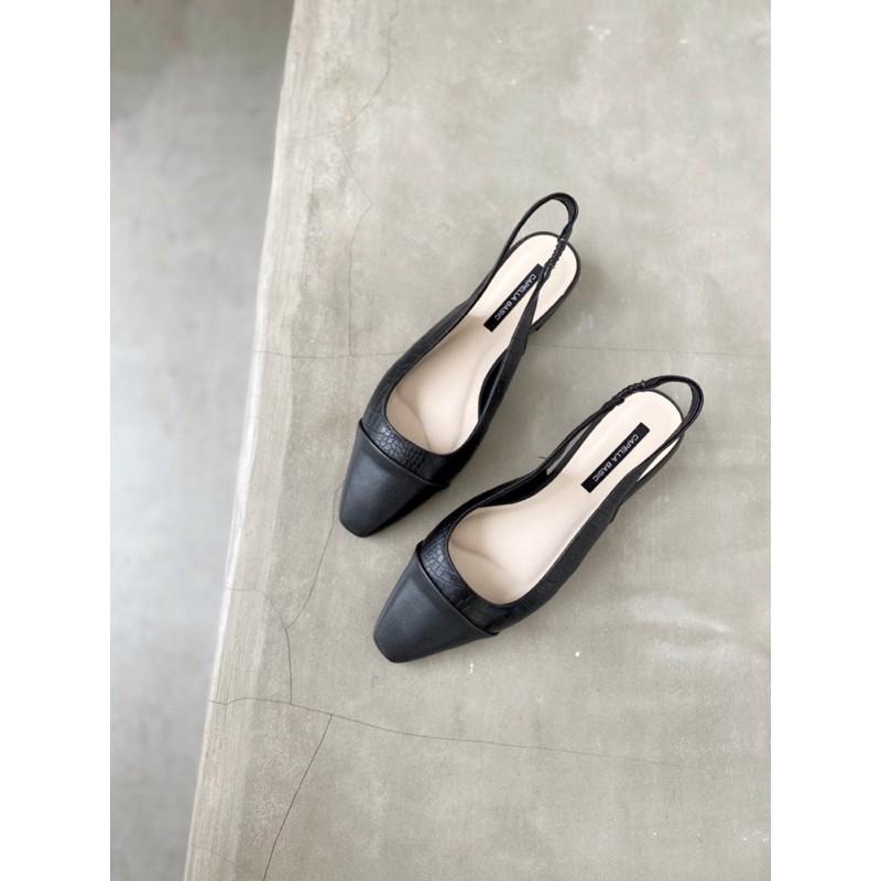 GIÀY SLINGBACK ĐẾ BỆ VÁ MŨI GÓT BẰNG 1,5 PHÂN B09