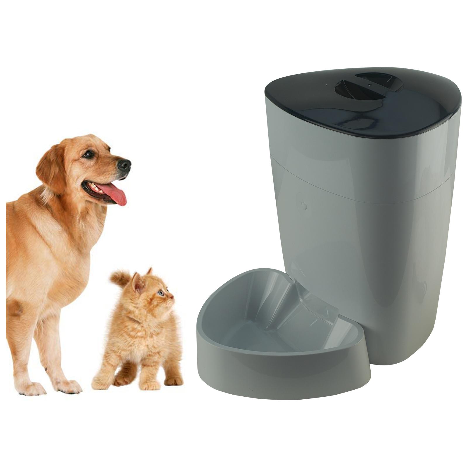 4L Automatic Feeder Smart Pet Feeder Rechargeable Electric Dry Food Container Timed Dog Cat Dispenser Timer Program