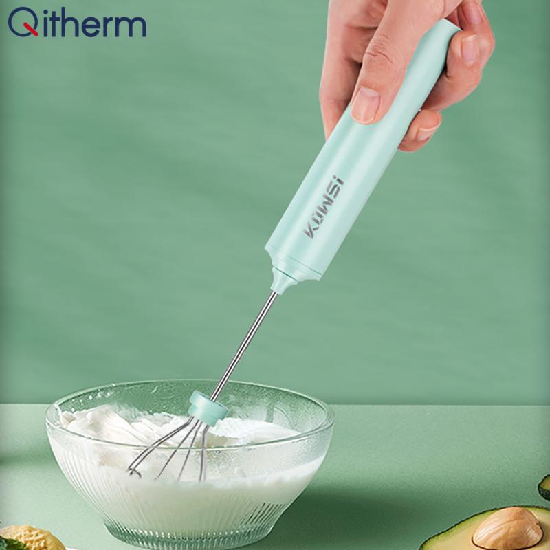 Sạc USB Điện Đánh Trứng Be 4 Tốc Độ Điện Cà Phê Pha Máy Hộ Gia Đình Bình Ủ Sữa Máy Làm Frother Sữa Rửa Mặt Foamer Máy Xay Thực Phẩm