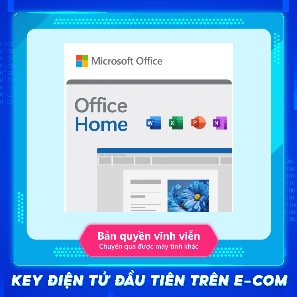 [ KEY GIA HẠN hoặc MUA MỚI ] KEY ĐIỆN TỬ Phần mềm Office Home 2024 (EP2-06796) | Dùng vĩnh viễn | Dành cho 1 thiết bị | Word, Excel, PowerPoint