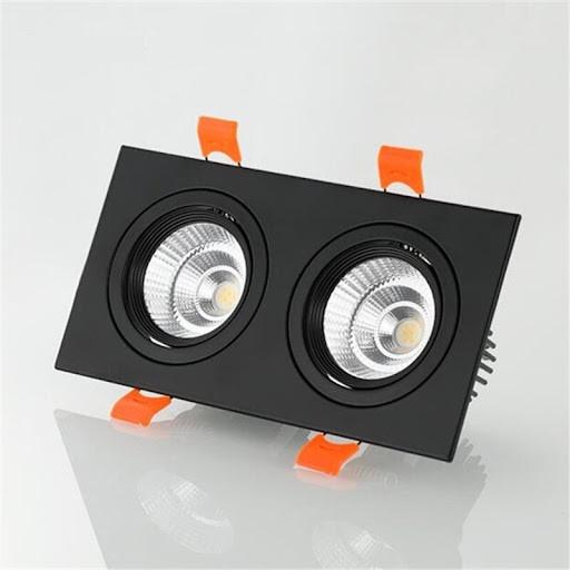 Đèn Downlight couple 2 x12W ( Vỏ đen và Vỏ trắng)