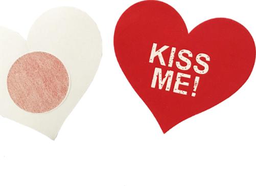 Miếng dán nhũ hoa hình trái tim Kiss me