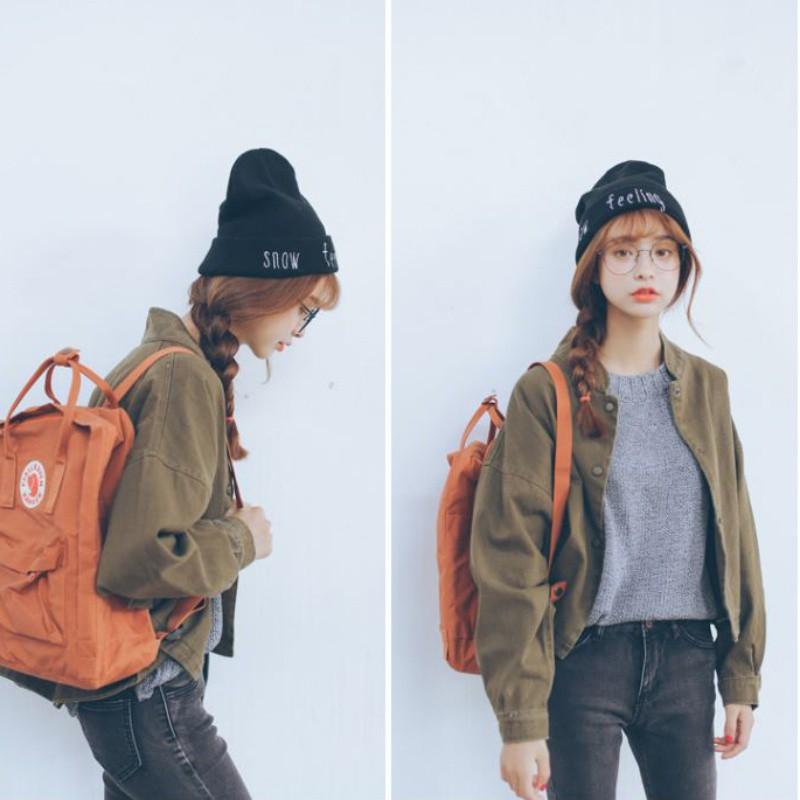 Áo khoác Harajuku Hàn Quốc dáng rộng cho nữ