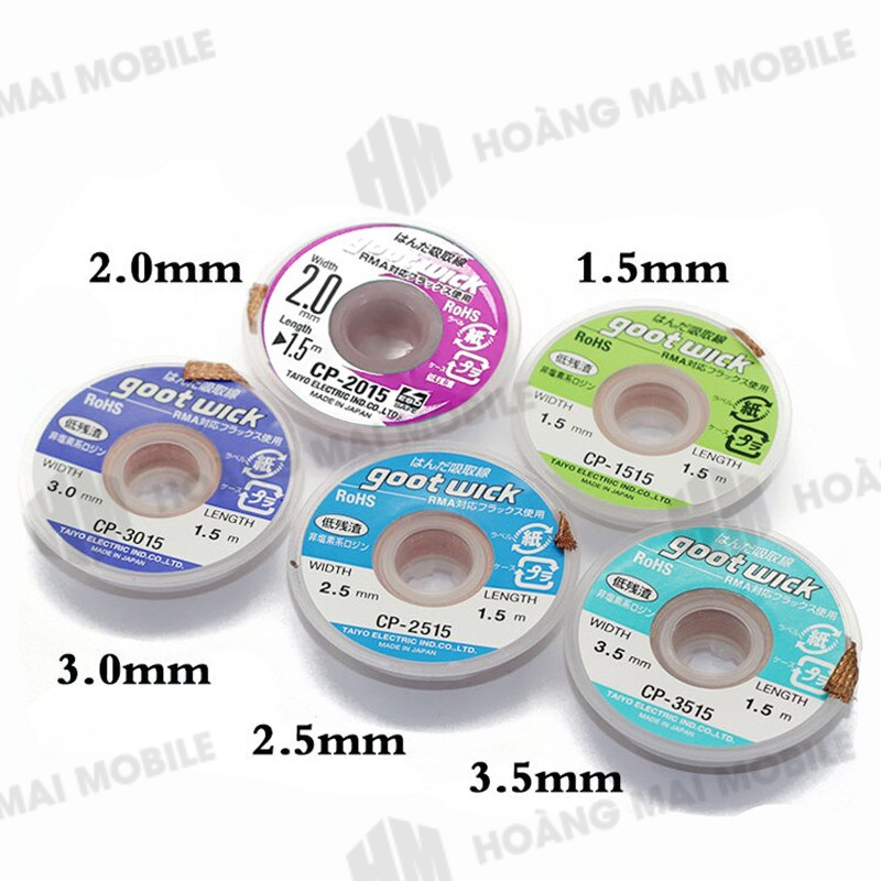 Dây đồng hút thiếc good wick 1.5mm