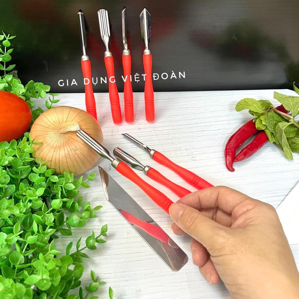 Bộ Tỉa Rau Củ Nghệ Thuật , Dao Tỉa Củ Quả - Sản phẩm đẹp sắc sảo
