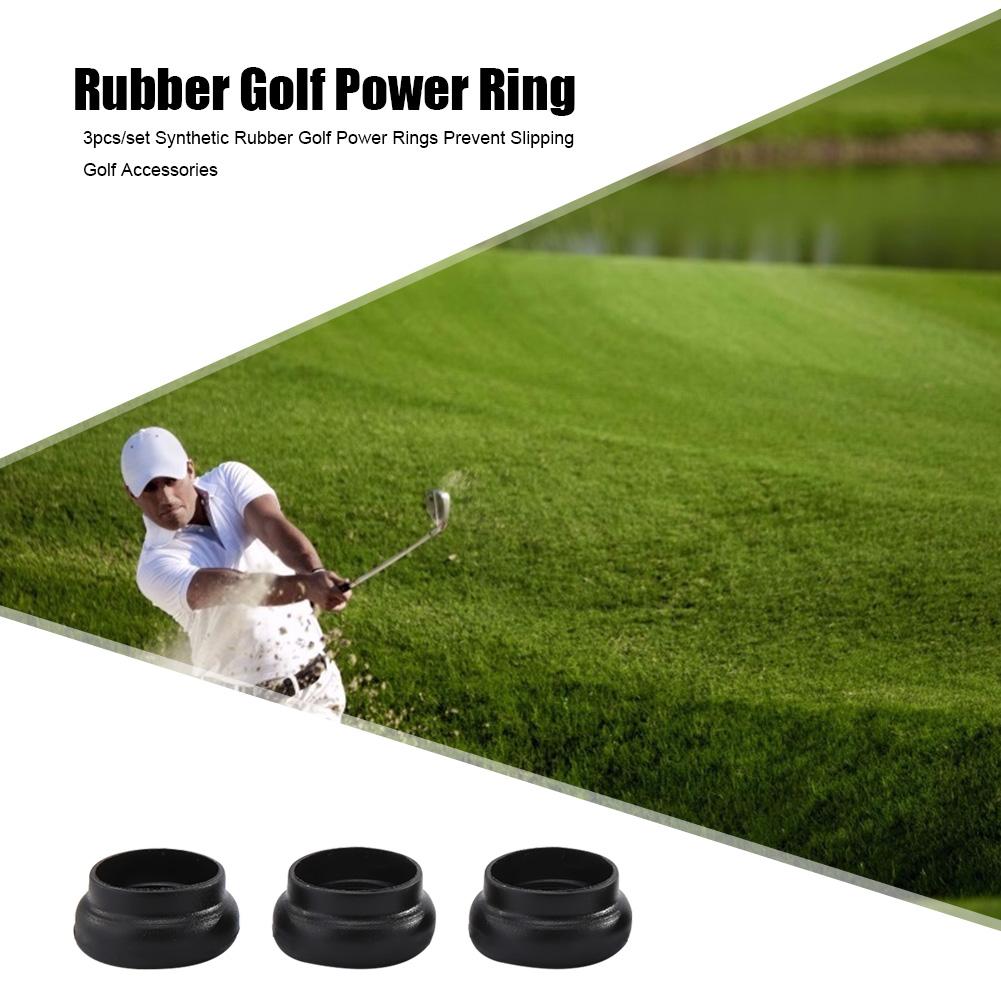 3PCS Nhẫn điện golf cao su tổng hợp Ngăn chặn các phụ kiện golf trượt nhựa Ferrules phù hợp với phụ kiện golf