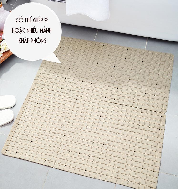 Thảm PVC Lót Sàn Nhà Tắm, chỗ đứng rửa bát nhà bếp Chống Trơn Trượt - loại mới MS11- nhiều màu