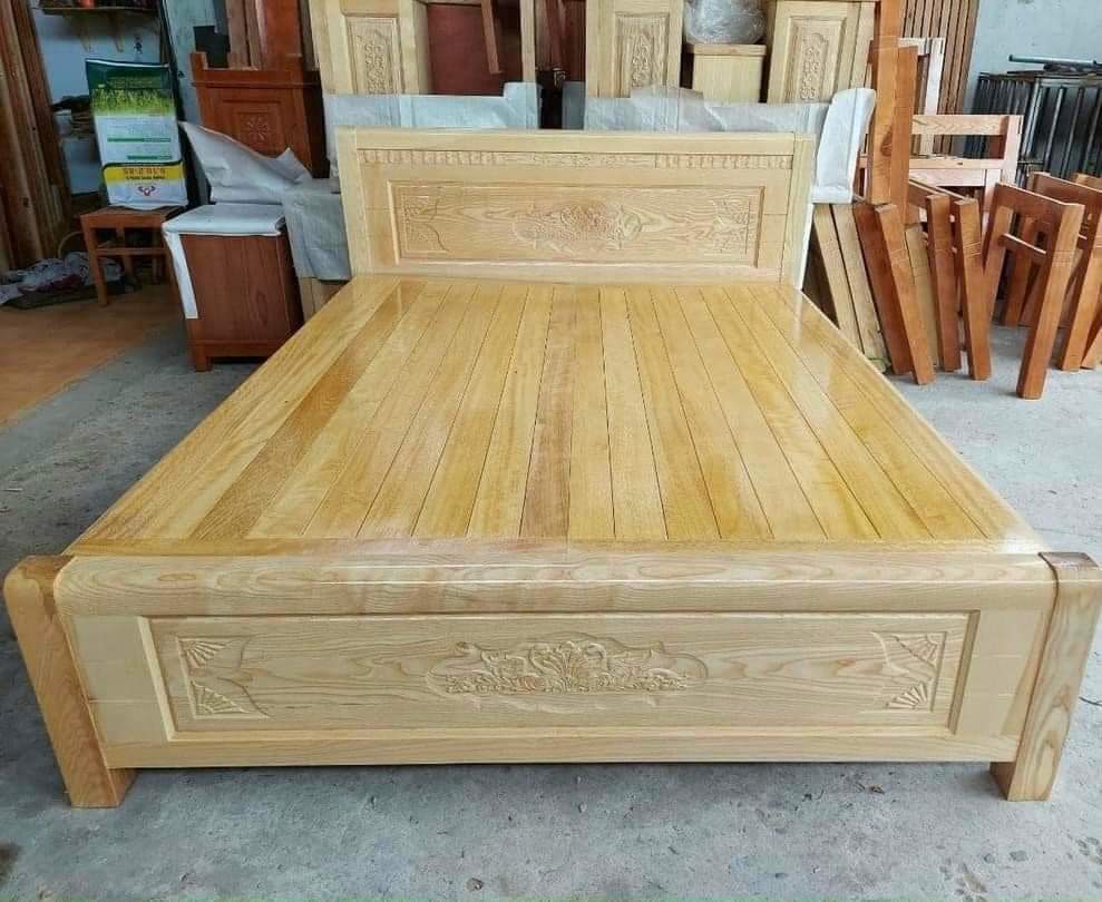 Giường ngủ gỗ  sồi dạt Phản 1M8