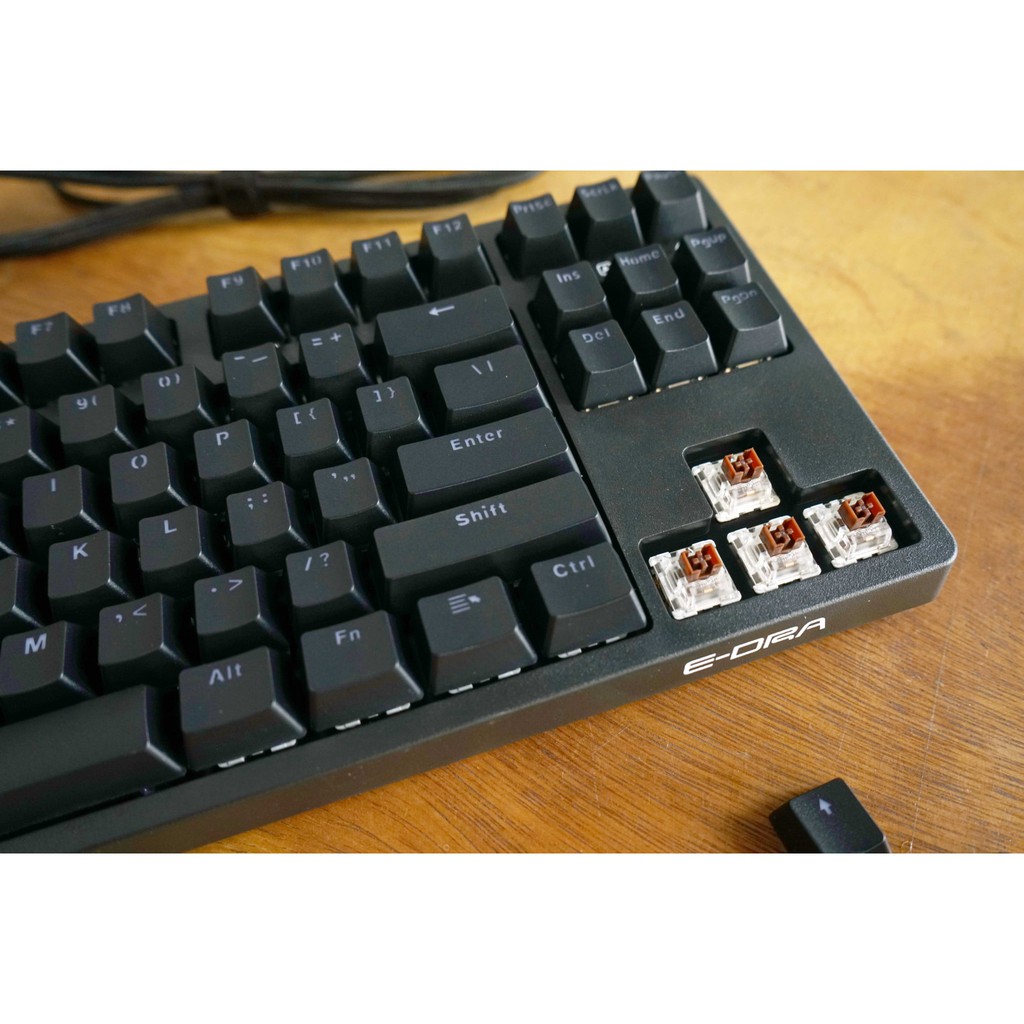 Bàn Phím Cơ E-Dra EK387 Huano Switch Version 2021 Tặng Kèm Keycap Sao Vàng - Hàng Chính Hãng