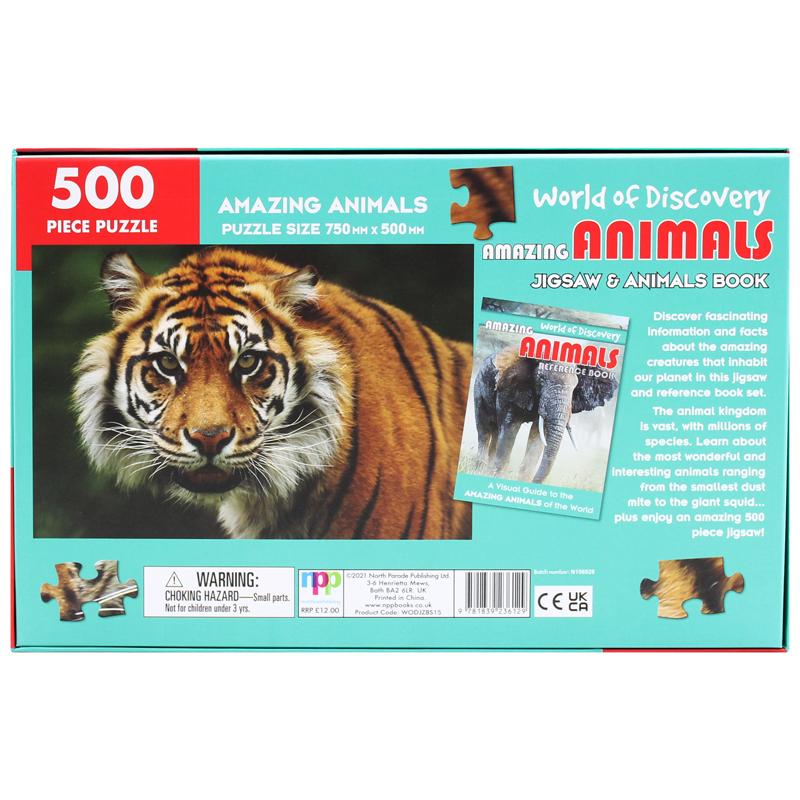 World Of Discovery - Jigsaw &amp; Animals Book: Amazing Animals