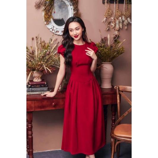 ĐẦM XOÈ TAY PHỒNG CỔ TRÒN