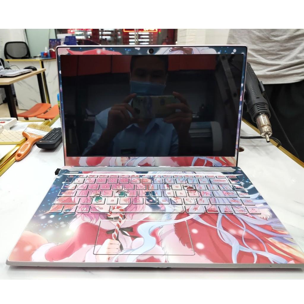 Skin dán Laptop cho Tất cả Dòng máy in theo yêu cầu -cô gái anime - girl017