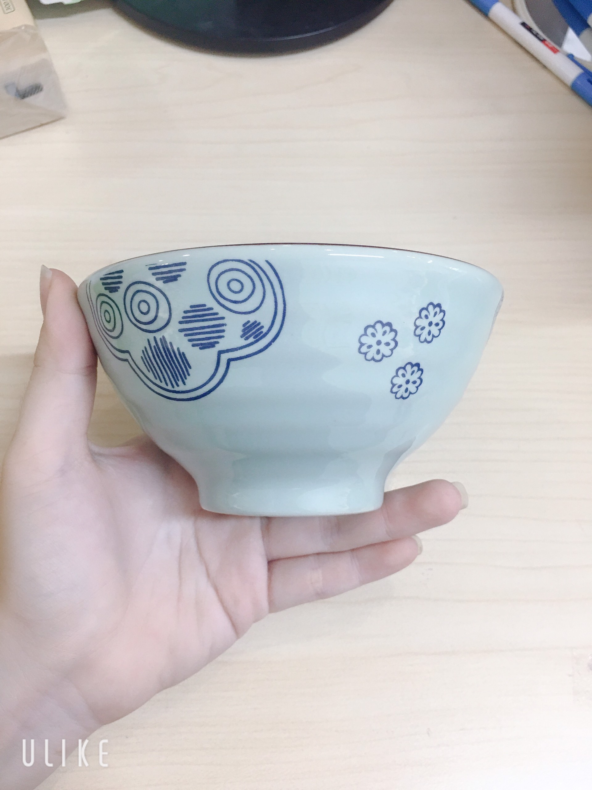 Set 4 Chén Gốm Hoa Văn Mây - Gốm Việt