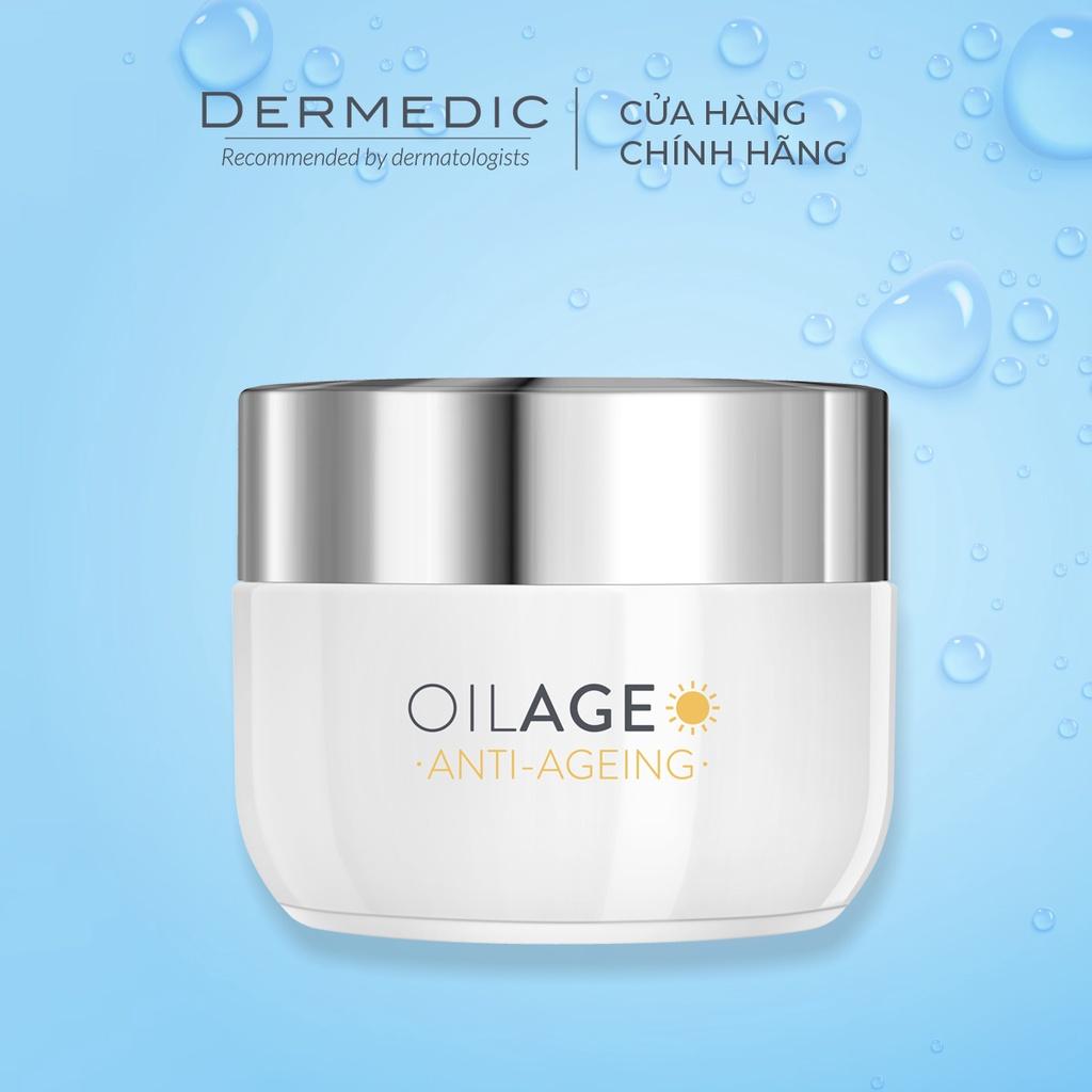 Kem dưỡng hỗ trợ làm chậm lão hóa da ban ngày Dermedic OILAGE NOURISHING DAY CREAM RESTORING SKIN DENSITY 50ml