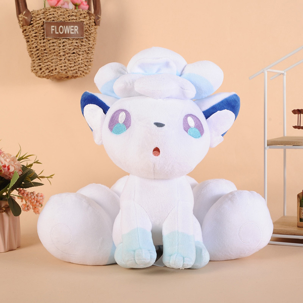 Gấu Bông Pokemon Vulpix - Cáo Trắng (30 Cm, Không Tính Đuôi) Gb131 (Tặng 1 Dụng Cụ Khui Dừa Siêu Nhanh)