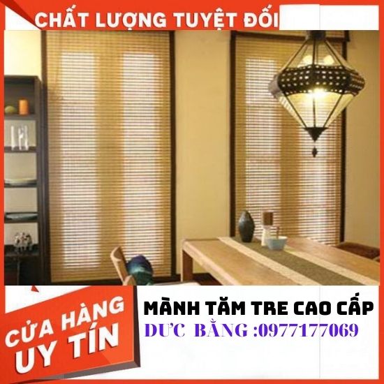 Mành tăm tre cao cấp dành cho cửa sổ kt rộng 1m20 xuống 2m50