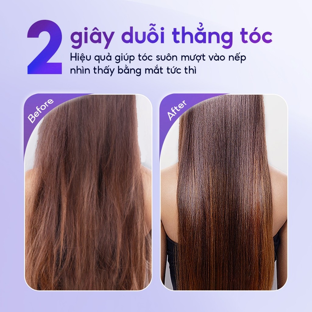 Lược điện không dây ion âm Sothing SeeMee suôn mượt, tạo kiểu vào nếp nhanh - Hàng chính hãng