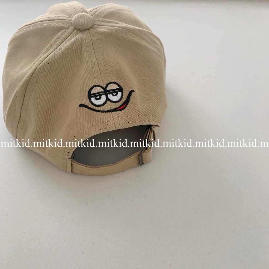 MŨ CHO BÉCÓ SẴN, FREESHIPMũ thêu chữ kaki BASIC cho bé