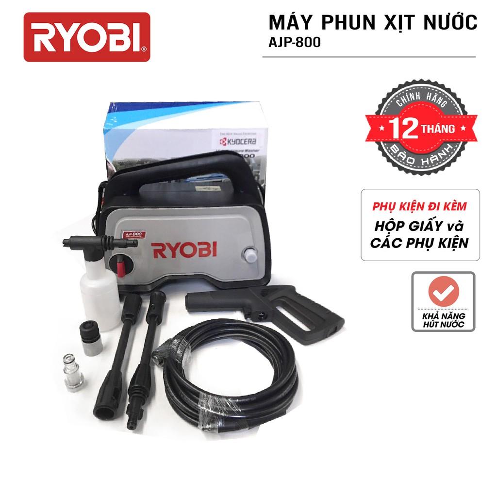 Máy xịt rửa cao áp đa năng điện 500W RYOBI (KYOCERA) - AJP-800 (Kèm Linh kiện khác) - Hàng Chính Hãng