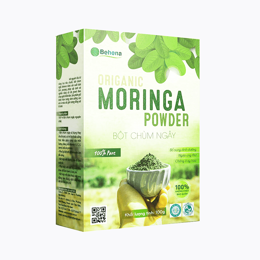 Bột Chùm Ngây Behane nguyên chất sấy lạnh Bổ sung vitamin và khoáng chất thiết yếu