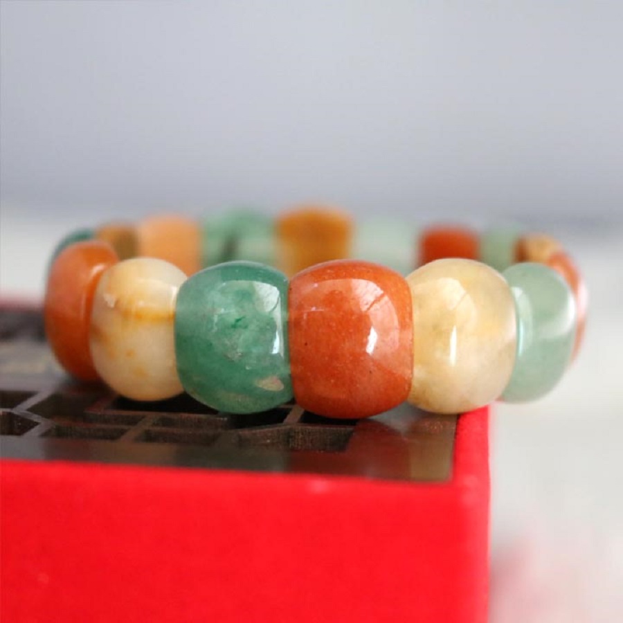 Vòng tay phong thủy đá đa sắc