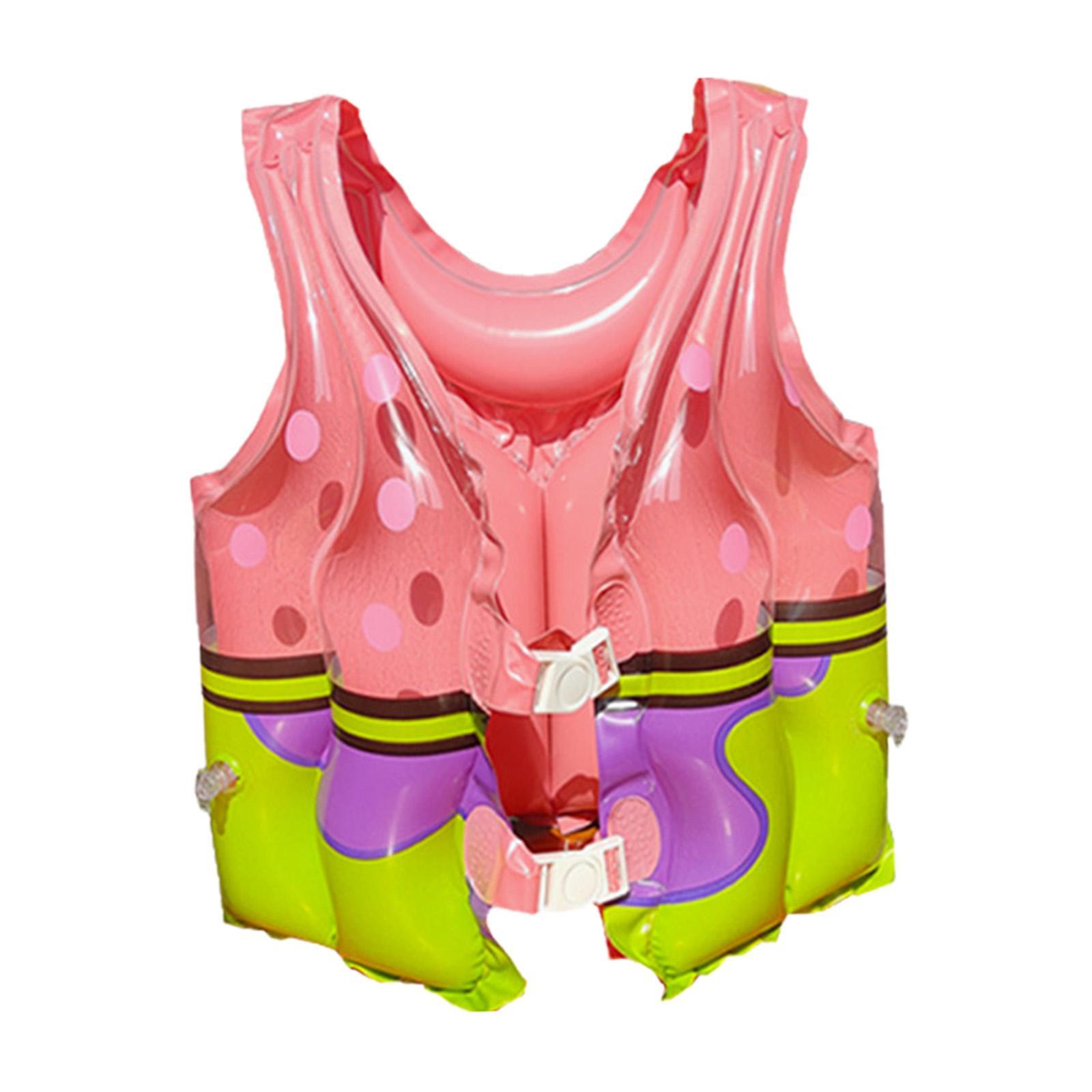 Kid's Inflatable Swim Vest Buoyancy Floating Vests Protective Float Swimsuit