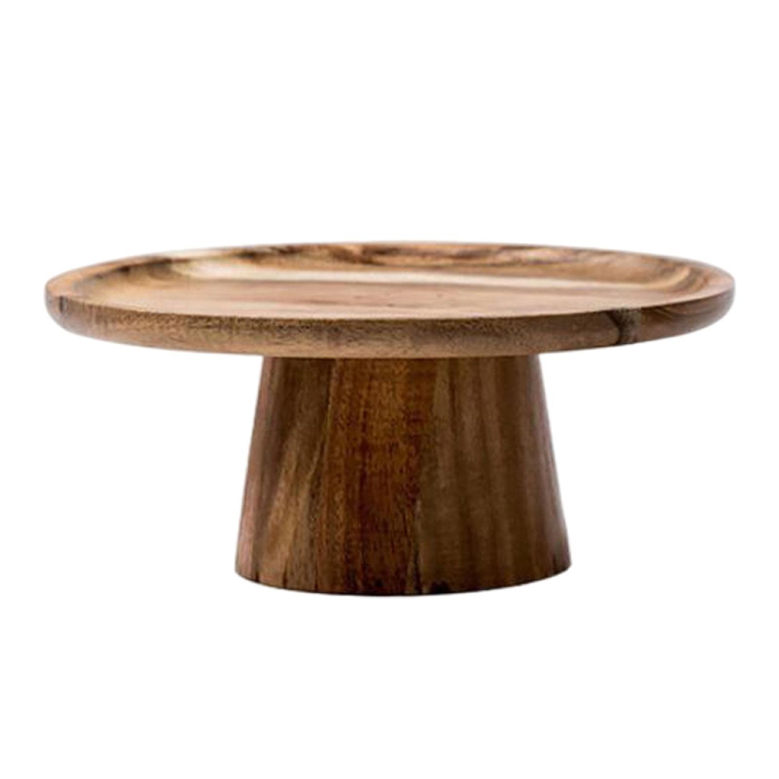 2Pcs Wooden Pedestal Dessert Table High Tray Cake Stand Holder cake Display