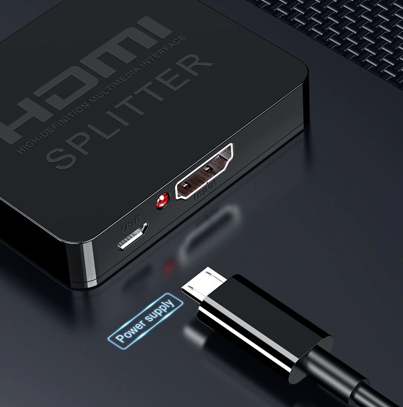 SOAIY Bộ Chia HDMI 1 Ra 2 Chất Lượng 4K Video Switch HDMI Switcher Splitter 1X2 - Hàng Nhập Khẩu