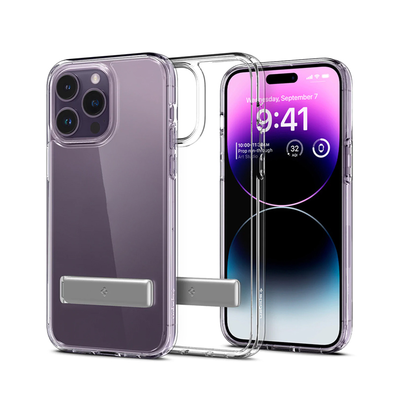 Ốp Lưng dành cho iPhone 14/14 Plus/14 Pro/14 Pro Max SPIGEN Ultra Hybrid S Crystal Clear - Hàng Chính Hãng