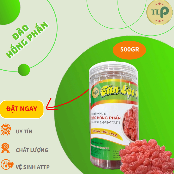HŨ 500GR ĐÀO HỒNG PHẤN TÂN LỘC PHÁT