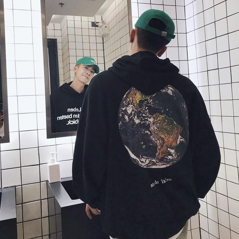 Áo Hoodie nam from rộng mũ siêu to in hình theo yêu cầu phong cách Hàn Quốc